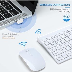 TopMate Wireless Keyboard and Mouse Ultra Slim Combo - Thumbnail 2
